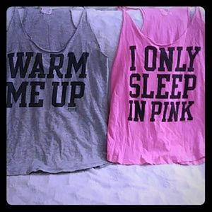 2 FOR 7! PINK by VS Sleepwear Tanks